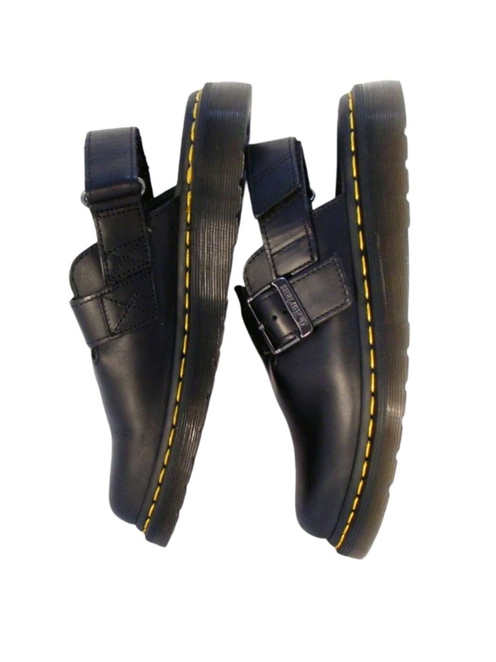 DR. MARTEN'S Jorge II $180 Leather Heel Strap Clogs Mules Unisex - 39 M7 L8 - Picture 3 of 9